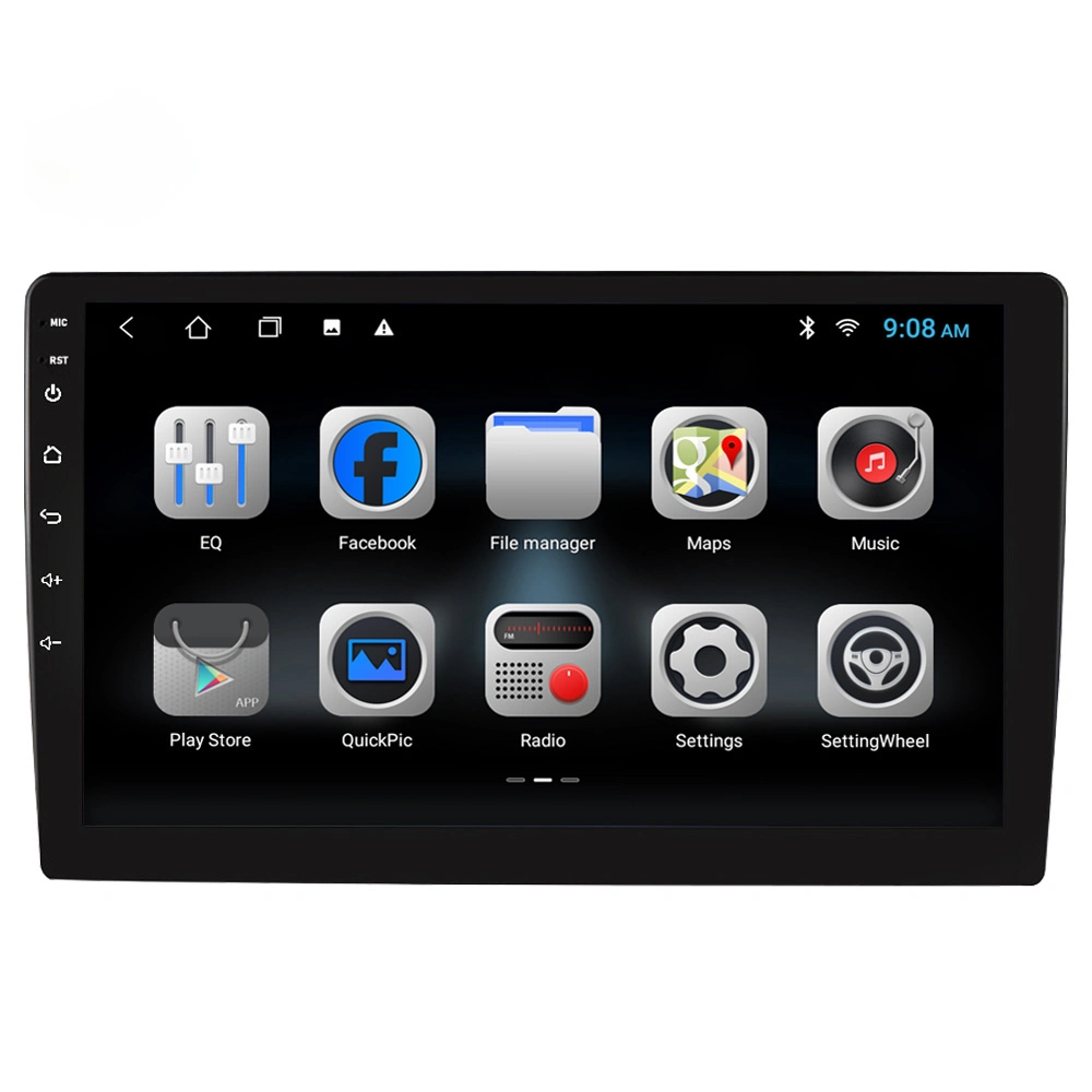 Voiture Égaliseur audio Bluetooth GPS 10 pouces à écran tactile de navigation Carbitlink carte WiFi Logo de démarrage personnalisée Android Console centrale WP1001A