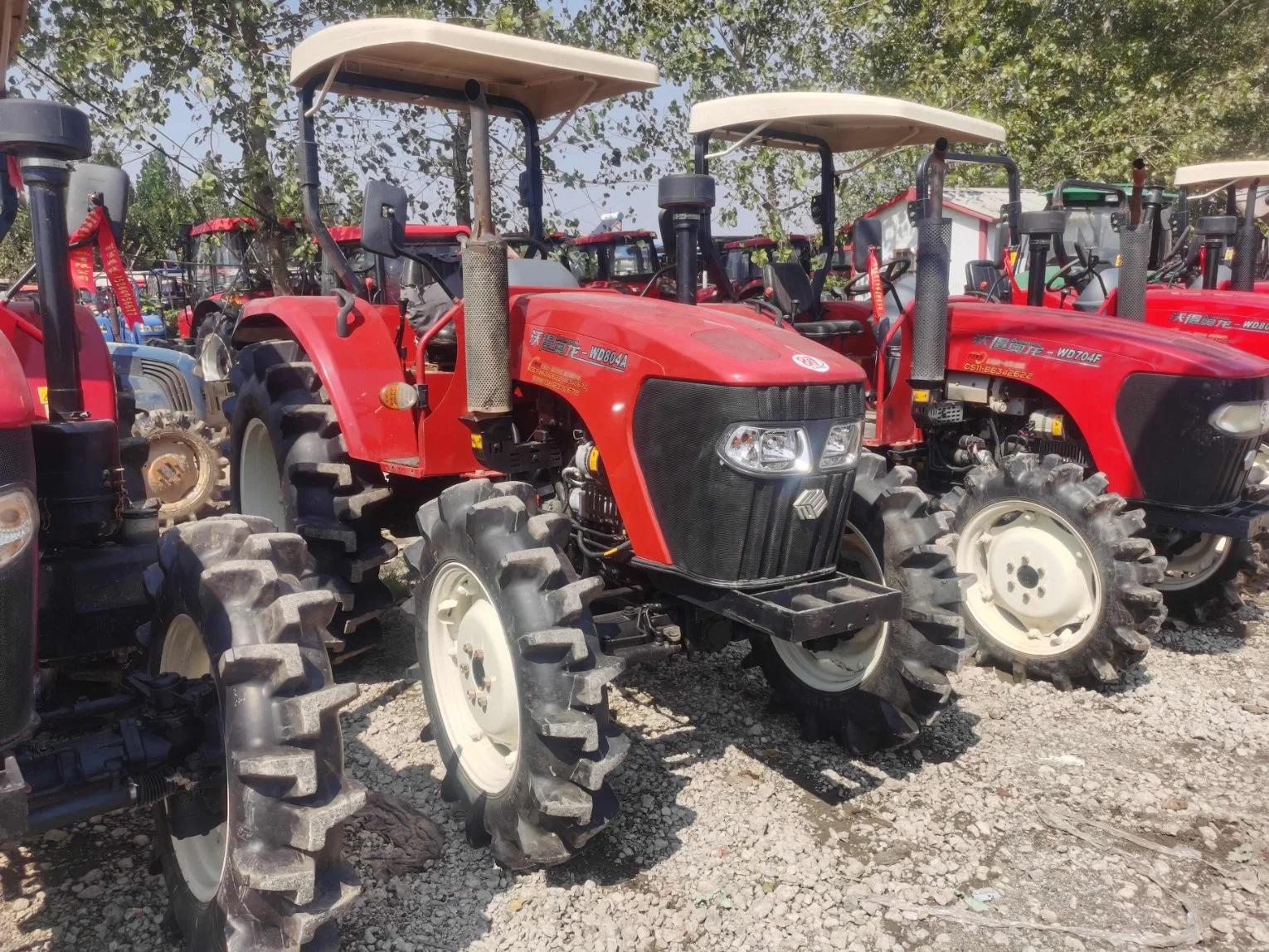 Agricultural Machinery Wd 704 804 Small 4 Wheel Drives Compact Used Tractors for Sale