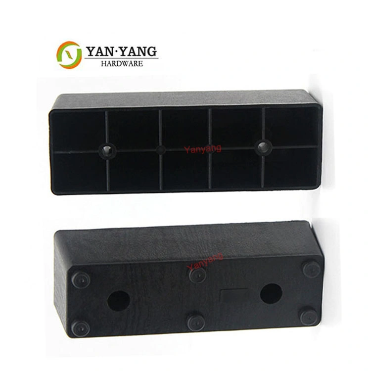 Yanyang Factory Sale Round Tube Plastic Furniture Leg Fittings Strong Support Sofa Feet