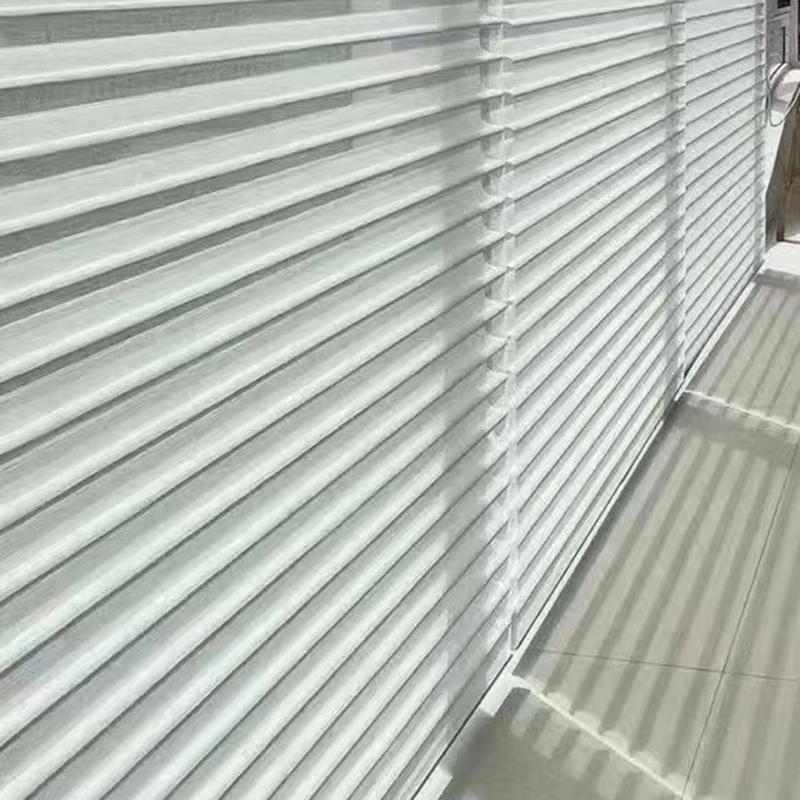 Superior Quality Manual or Motorized Sunshade Polyester Shangrila Blinds