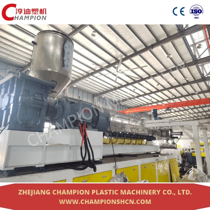 Totalmente automática China Champion PP/PS Sheet/Board Co-Extruder Line/Plastic Extruder Machine Máquina de fabricação de extrusão