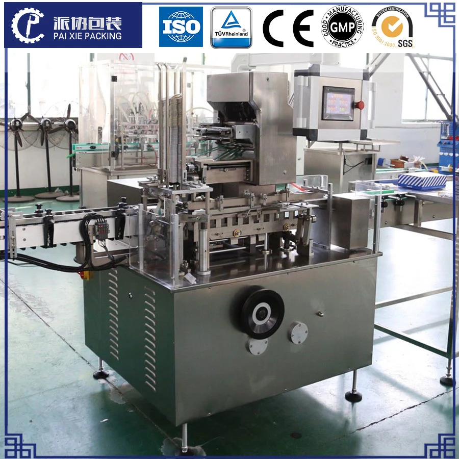 Automatic Essential Oil Product Filling Capping Labeling Cartoning Packing Machinery Galss Bottle Box Paper Packing Machine