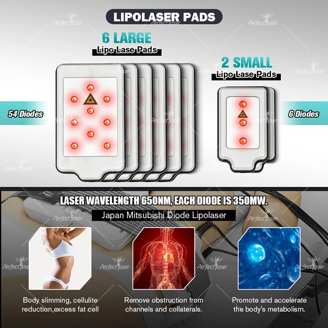 L'efficacité minceur de cavitation 80 kHz Lipolaser RF de dépression de la machine de l'équipement de beauté Maquina