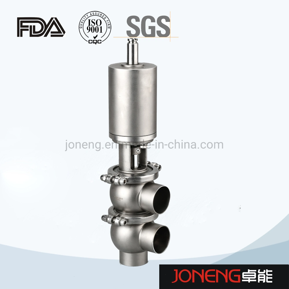 Food Grade Stainless Steel L Type Manual Stop Single Seat Valve