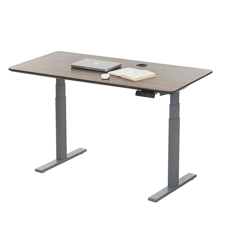 Three Sections Dual Motor Electric Height Adjustable Listing Legs Sit and Stand up Desk