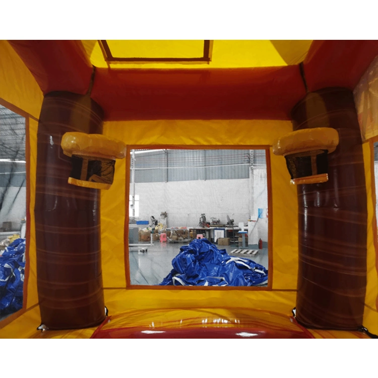 Customized Kids Party Jumpers Tropical Commercial Inflatable Bouncer Dual Lane Rasta Combo Bounce House