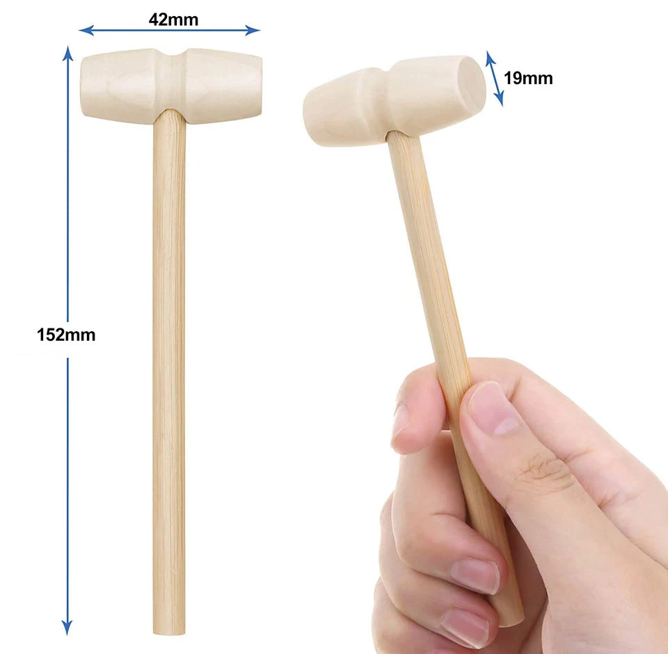 Le petit ordinateur mini marteau en bois Mallet Les animaux de compagnie de jouets et accessoires de l'artisanat en bois d'outils de gâteau de crabe Smith Chasing marteau pour le chocolat