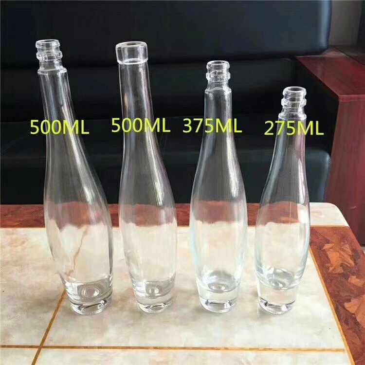 Bowling Shape Series Glass Ice Wine Bottle with Cover