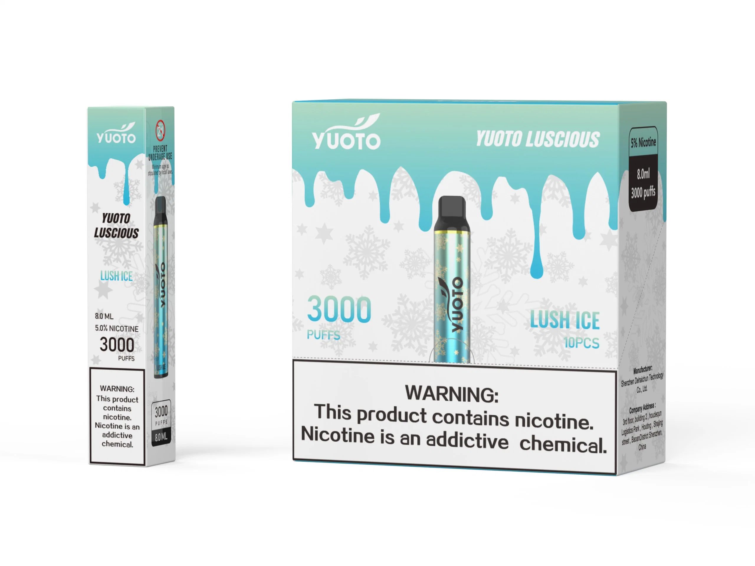 Yuoto Luscious 3000 Puffs Mango Ice Disposable/Chargeable Vape