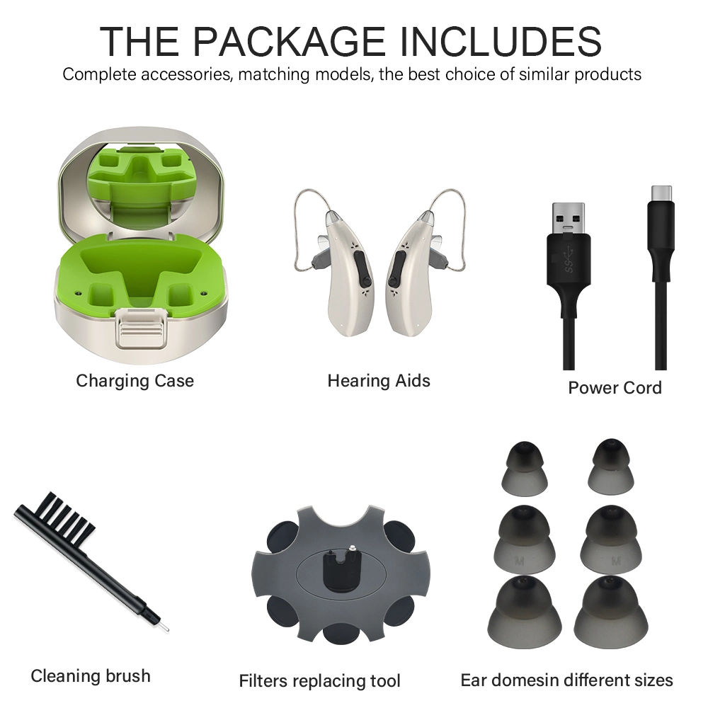 Rechargeable Behind The Hearing Products Ear Aid Audio Service Deaf-Aid Manufacturing Ric Digital Hearing Aids