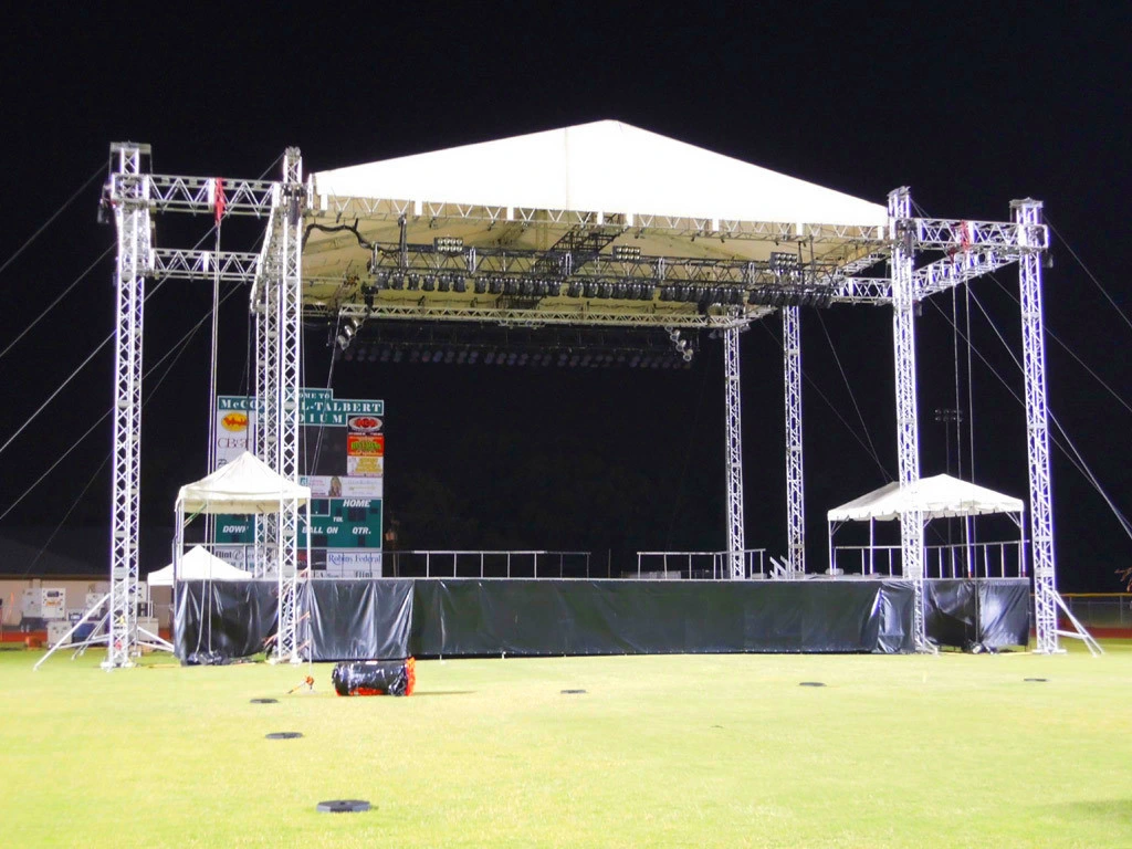 Palco de Exposição de Concerto, Estrutura Móvel de Alumínio para Cobertura, Cabine de Truss Móvel.