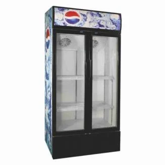 Supermercado comercial bebidas Fresh-Keeping Vertical refrigerador congelador vitrina con una alta calidad