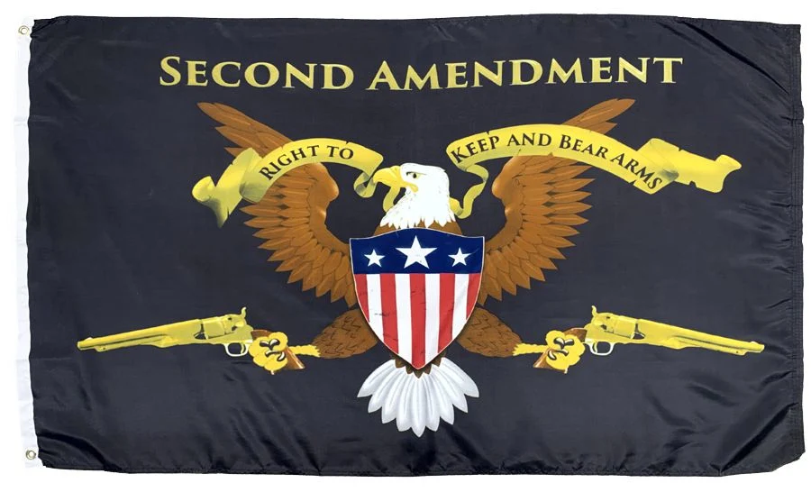 Vintage Gadsden 2ND Amendment Historical Flag Banner