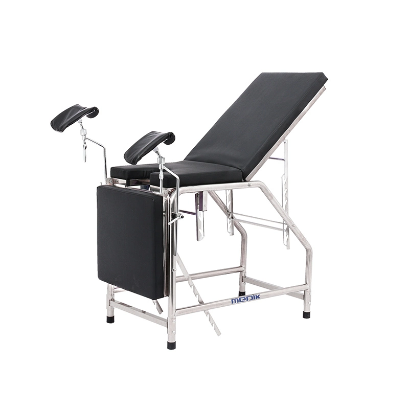 Mc-C06 Stainless Steel Manual Medical Gynecological Examination Table for Parturition/Labour/Childbirth