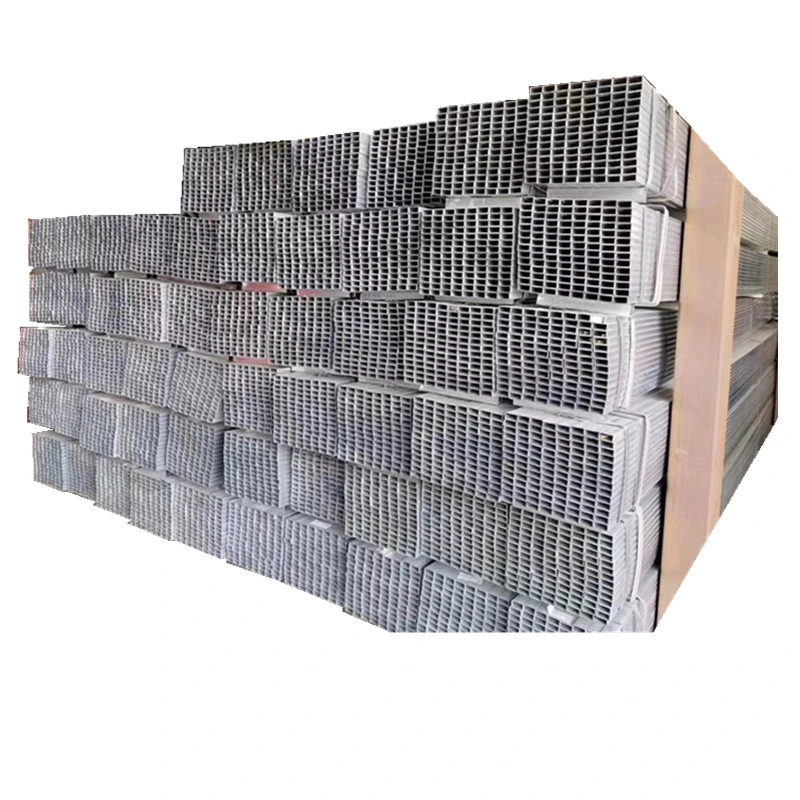 80X40 Pre Galvanized Square Gi Steel Tube for Agricultural Greenhouse Building