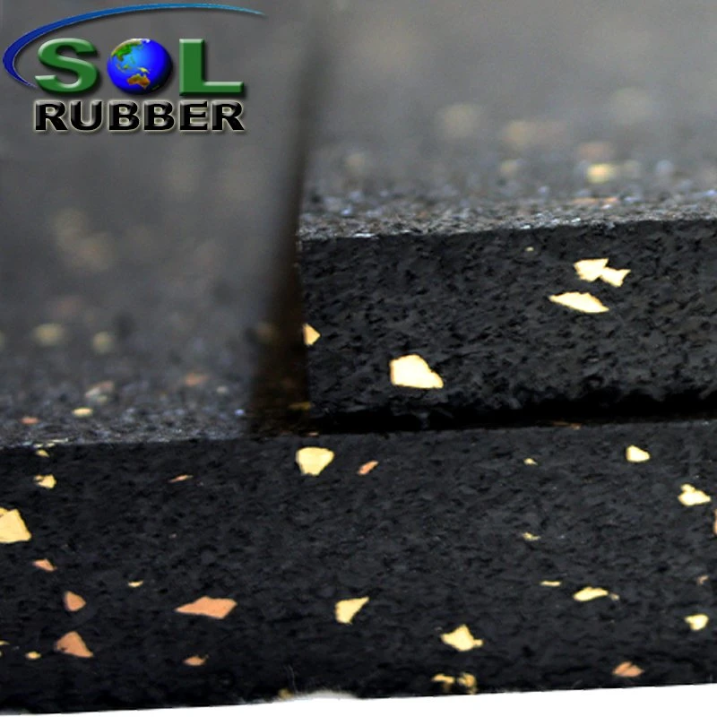 Sol Rubber 3/8" (9mm) Hochleistungs-Commercial Rolled Gym Rubber Rollbelag Matten
