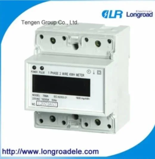 DIN Rail Installation Single Phase Electronic Watt-Hour Meter