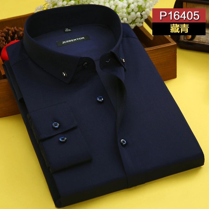 Source Manufacturer Wholesale Men's Shirts/Men's Long-Sleeved Shirts Made in China Ash Commodity