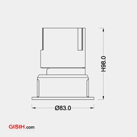 De color blanco de 10W LED de alto brillo de baja tensión levantó la sesión de la luz hacia abajo (JX5125-10)