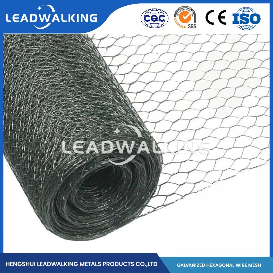 Leadwalking China Fox Proof Chicken Wire Mesh Factory Mild Steel Wire Material 5/8 Inch Mesh PVC Coated Hexagonal Hexagonal Mesh