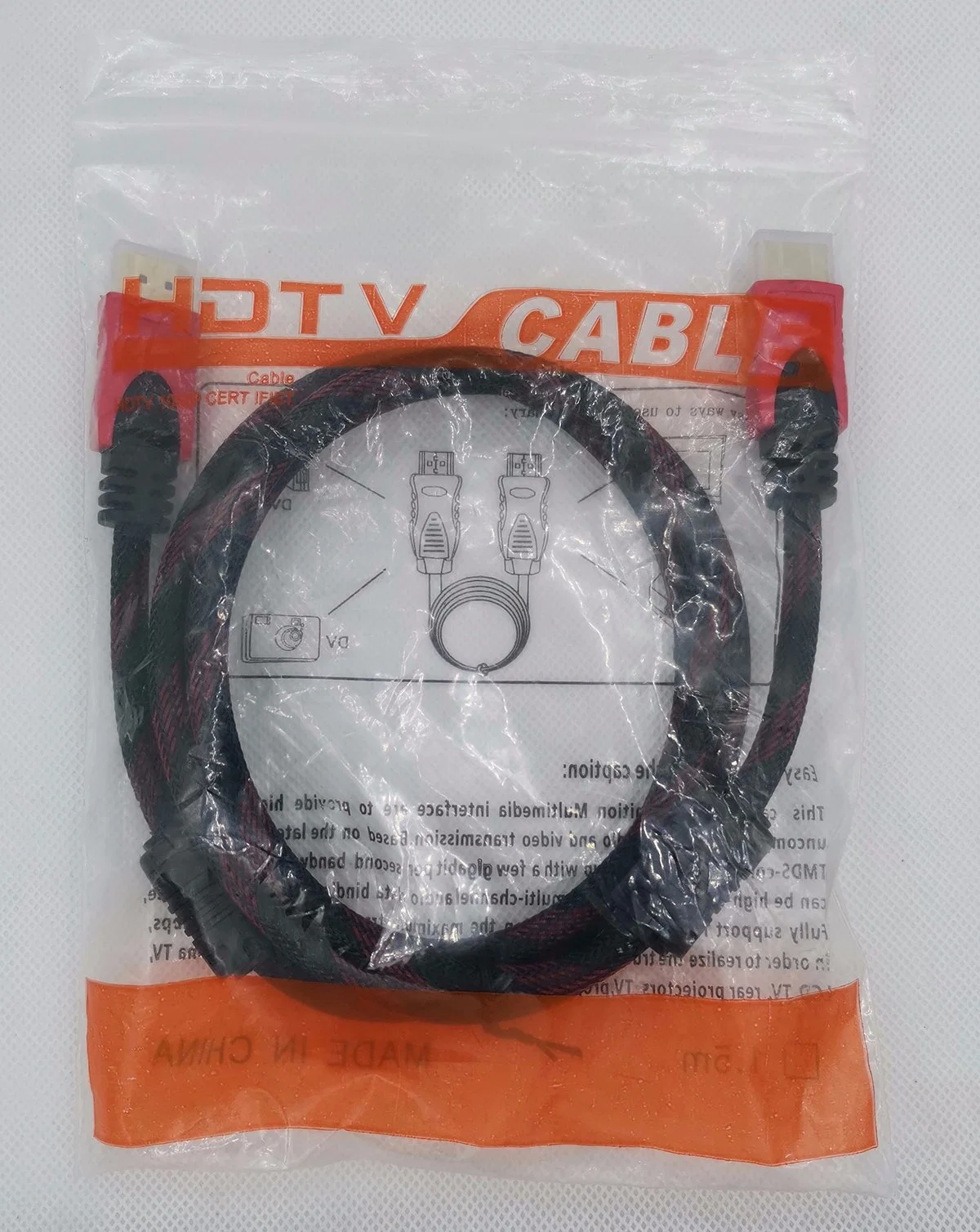 Comunicação de dados AV 4K cabo HDMI com Ferrite de Ethernet