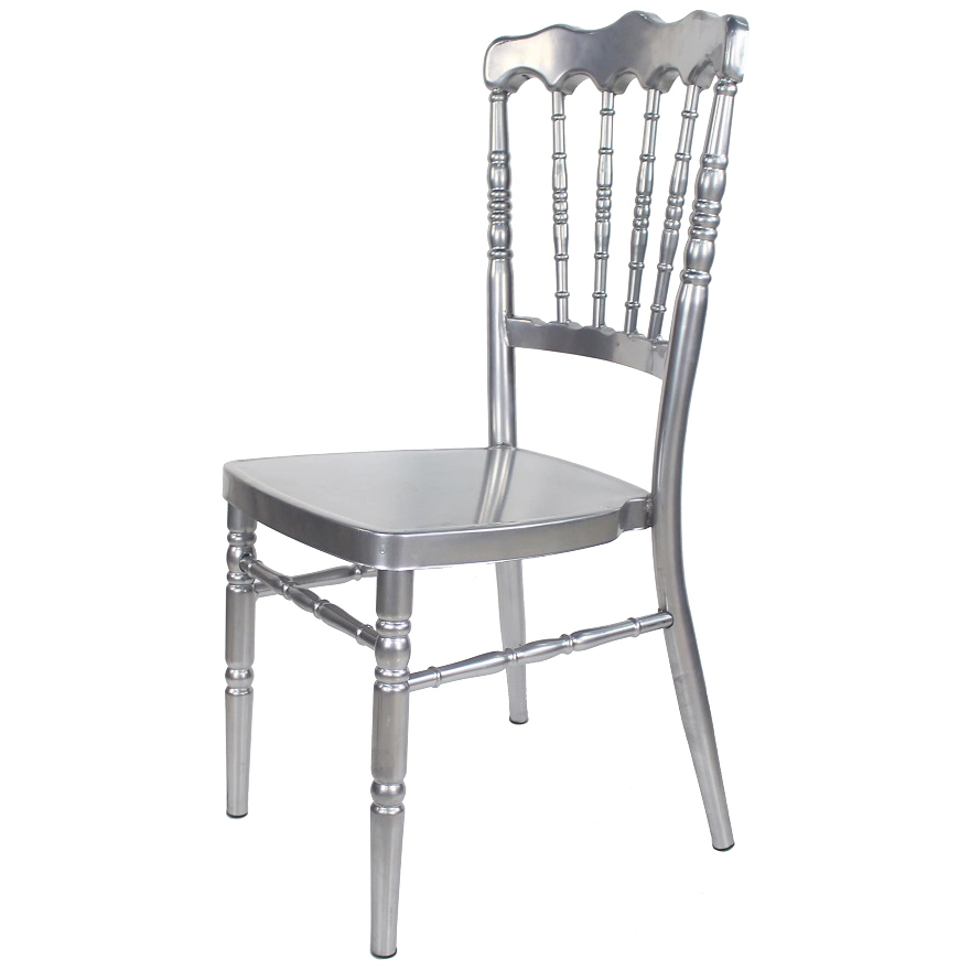 Metal Iron Wedding European Banquet Dining Napoleon Chair for Restaurant and Hotel