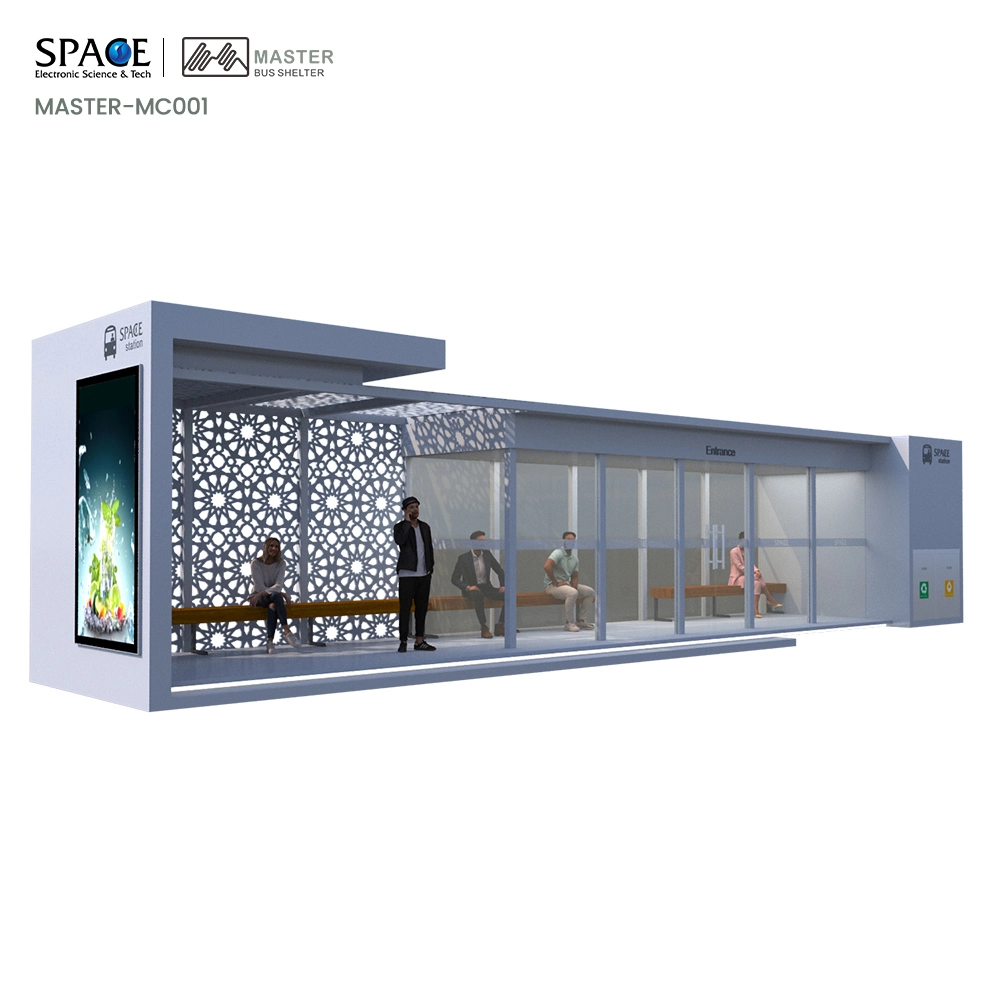 Outdoor Customized Galvanized Sheet Bus Shelter Taxi Stop