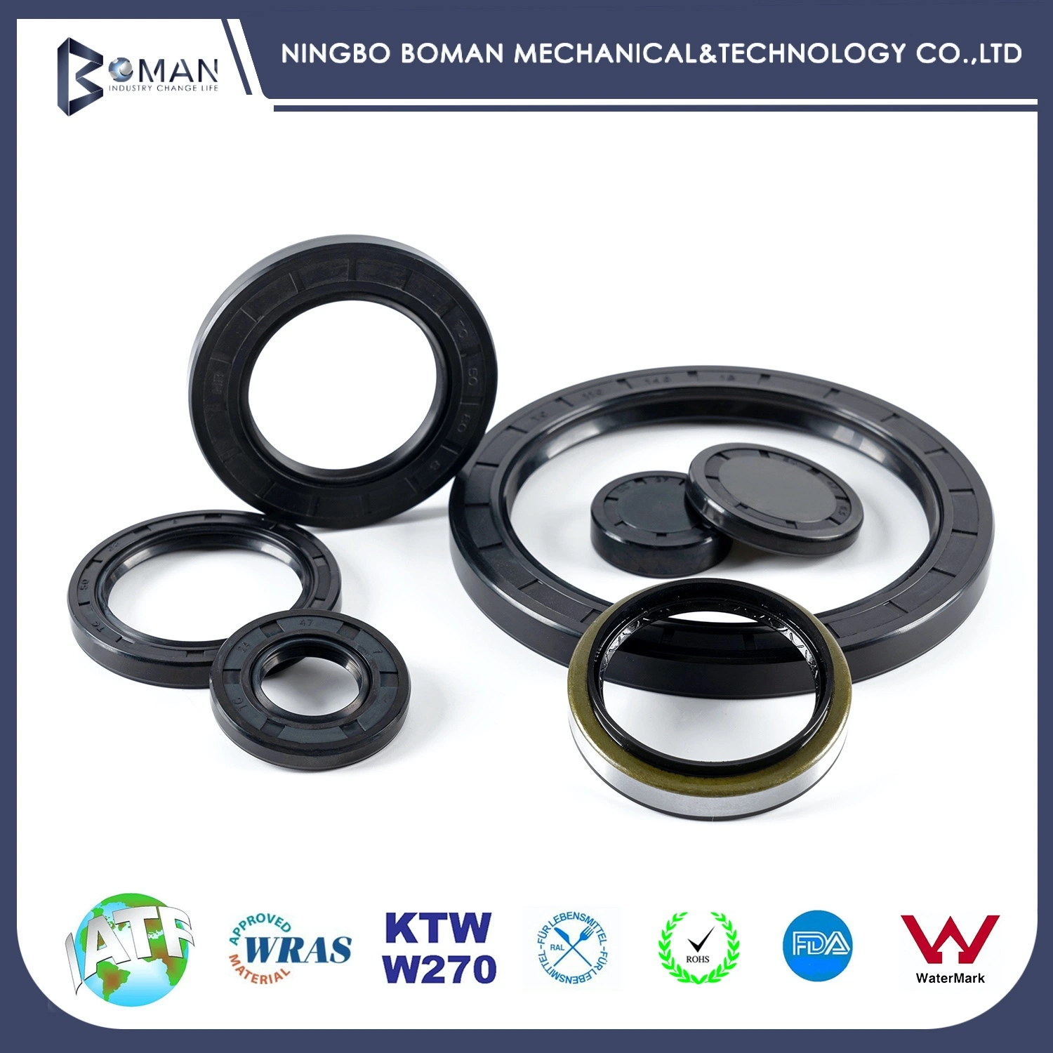 NBR Tc Double Lip Oil Seal in Custom Size