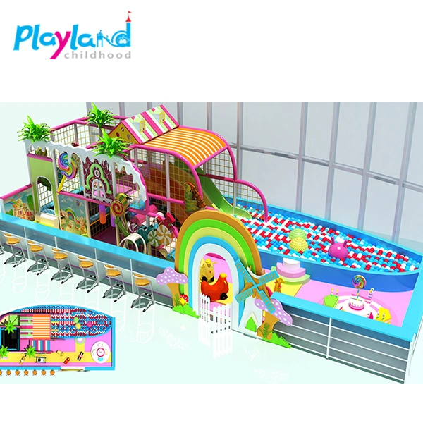 New Design Colorful Naughty Castle Plastic Kids Soft Indoor Playground