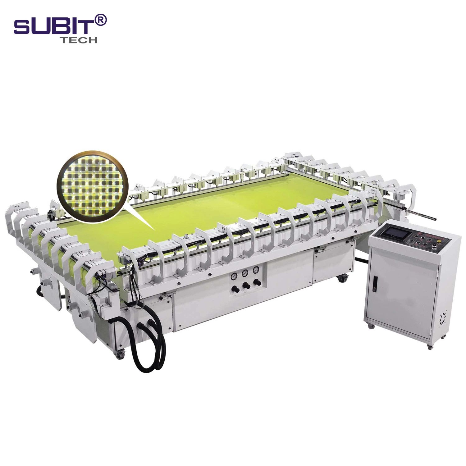 Printing and Dyeing Textile Printing, Glass Printing Industry Professional Precision E Type Stretching Machine