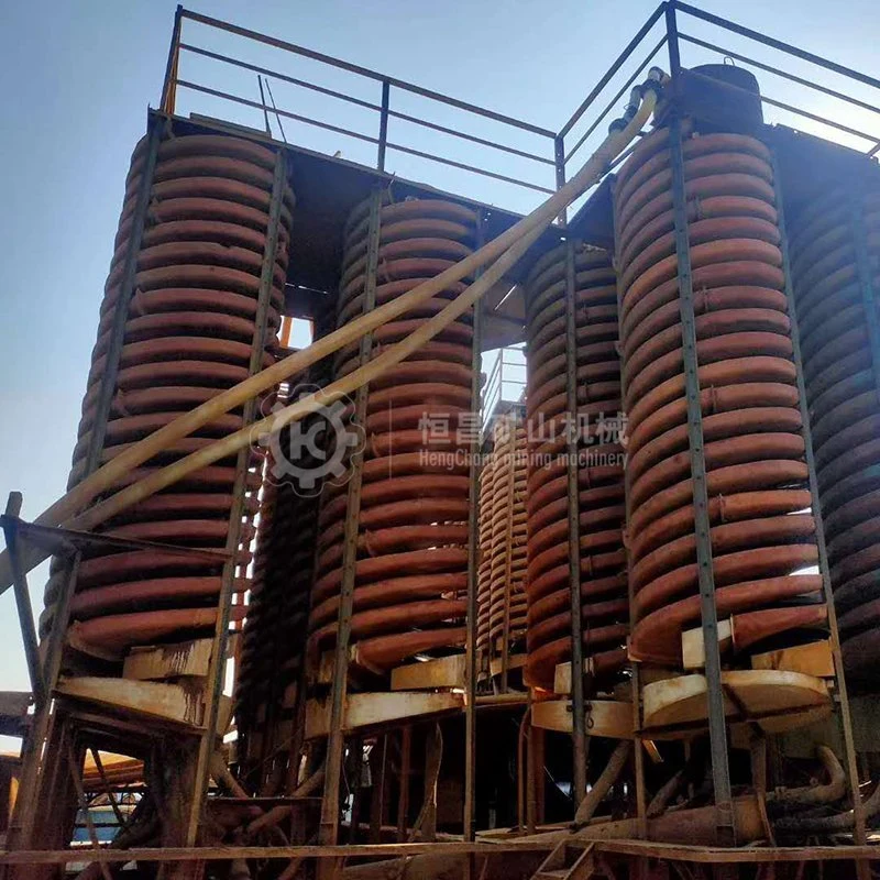 (100% Hot Sale) Malaylia Gravity Separating Equipment Coal Wash Plant 5ll-1200/1500/900/600/400 Chrome Spiral Chutes Separator Mining Machine