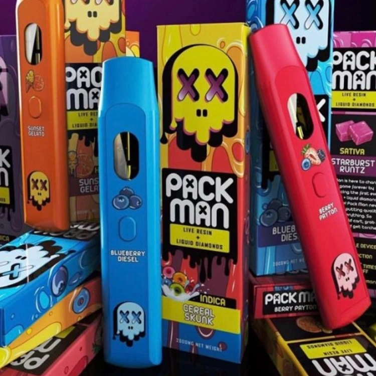 США Горячие продажи Оптовая фабричная цена Pack Man Packman Vape Перо оптом Vape с 10 штаммами