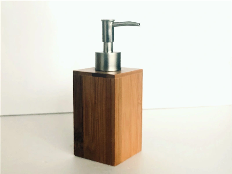 Liquid Soap Box with Bamboo Material, Bamboo Bathroom Set