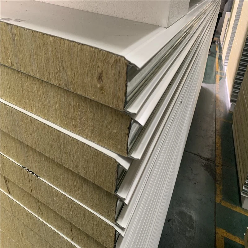 High Bearing Capacity Mineral Sandwich Rockwool Board Panels for Wall/Ceiling