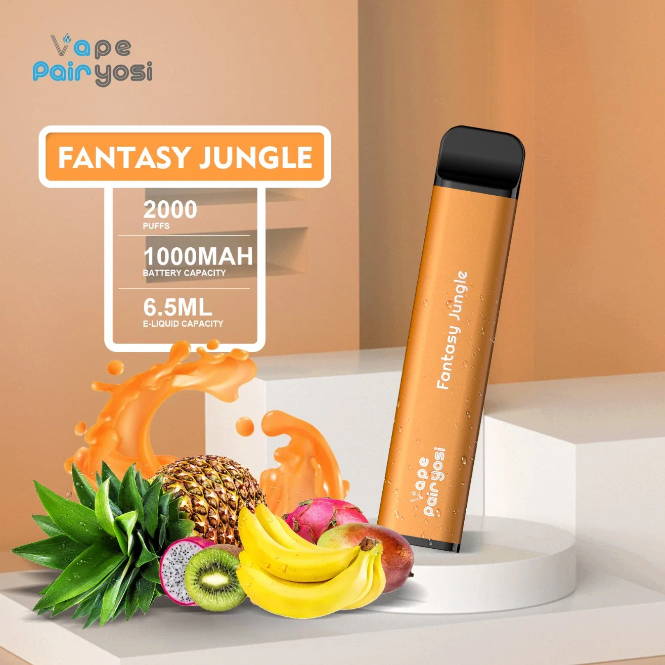 Factory Hot Sale Wholesale/Supplier Disposable/Chargeable Vape Pen Powder Puff 1600 Pufffs