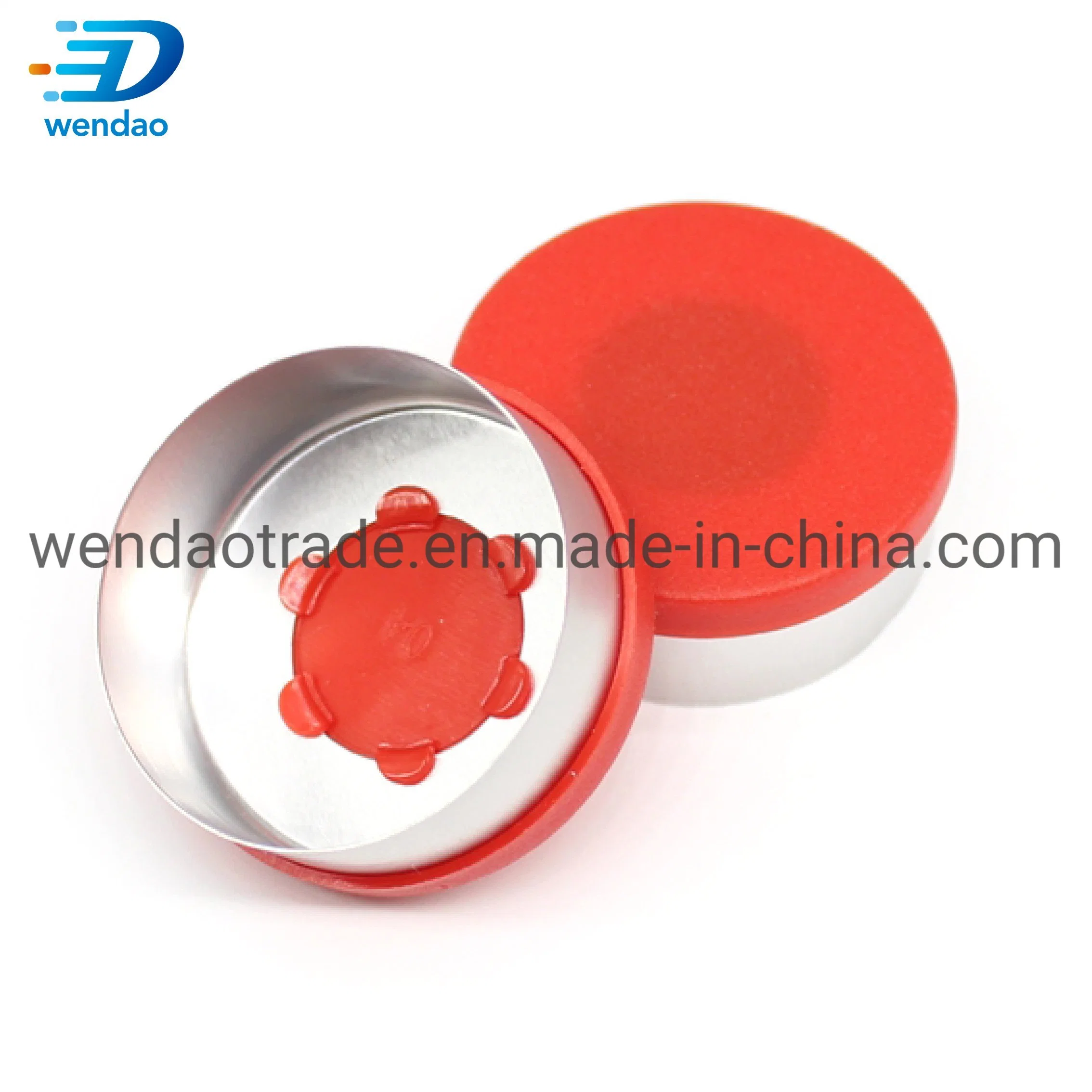 13mm 15mm 20mm Medicinal Aluminum Plastic Flip Tear off Vial Aluminium Caps for Cosmetic Packaging