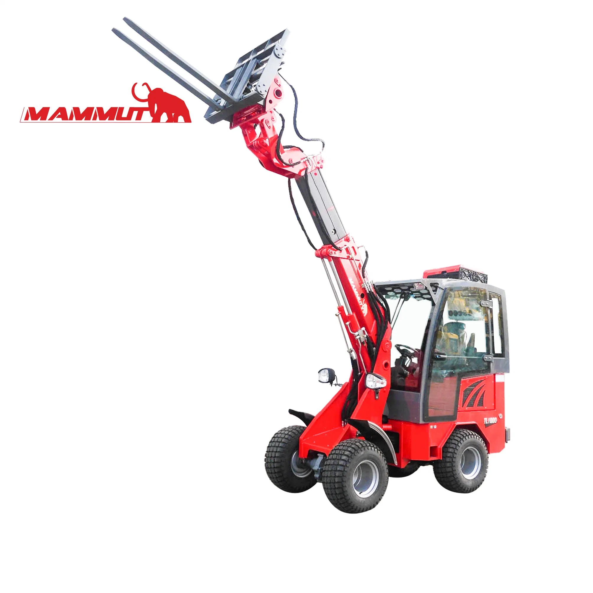 Telescopic Arm Mini Loader Electric Joystick Mini Front End Wheel Loader