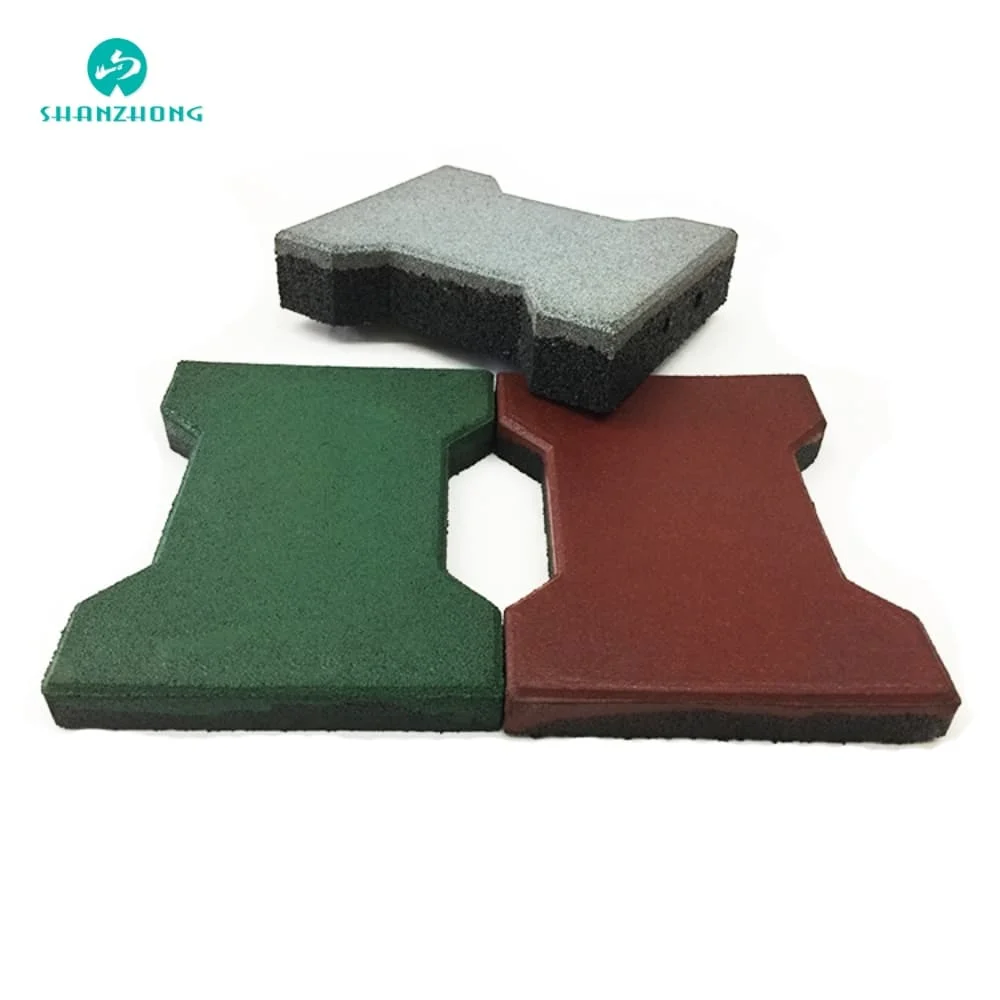 Preço acessível Anti-Compression Jardim Mats EPDM grânulos de cor do Cavalo de borracha do piso de borracha exterior Pathways Tijolos Mosaico de Borracha