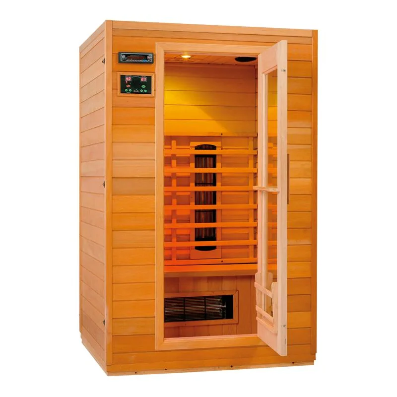 Secar tradicionais de Infravermelho Distante Retângulo Exterior Sauna / Vapor Sala de madeira (SR102)