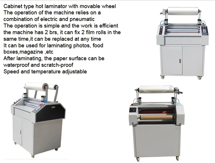 BOPP Film Laminating Machine for Cabinet Type A4a3 Paper Photo Laminator