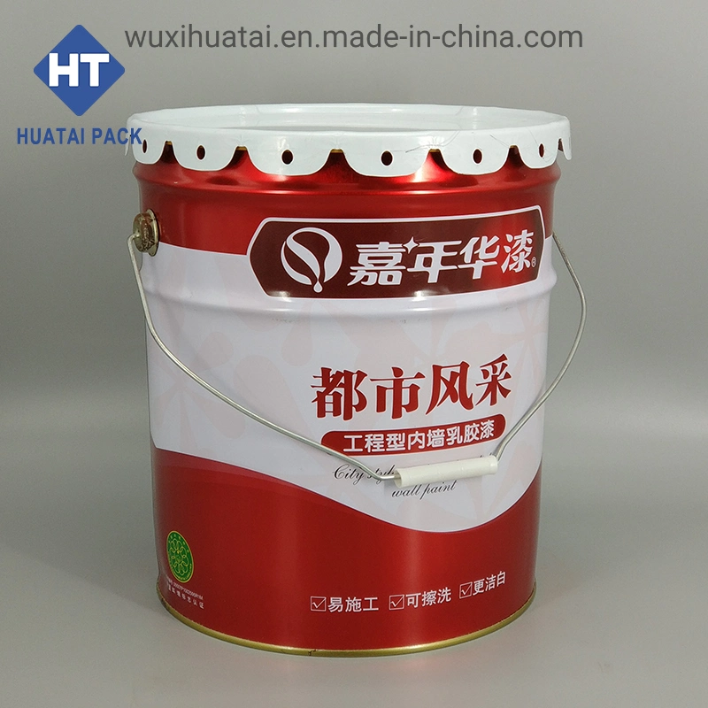 20lt 18liter 5 Gallon Metal Chemical Printing Tin Conical Pail for Paint Lubricant Solvent