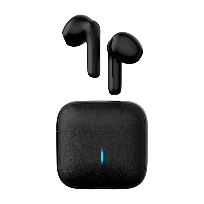 Directamente de fábrica de la pantalla LCD Juegos mini auriculares auriculares auriculares auriculares inalámbricos auriculares impermeables con cuero Manwork estuche de carga