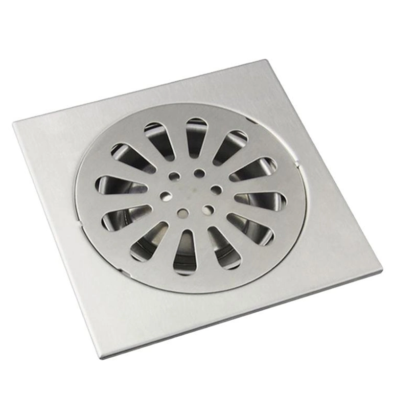 Modern Stainless Steel Square Concealed Tile Insert Floor Drain Cover - Easy Installation, Durable, Multiple Finishes Available