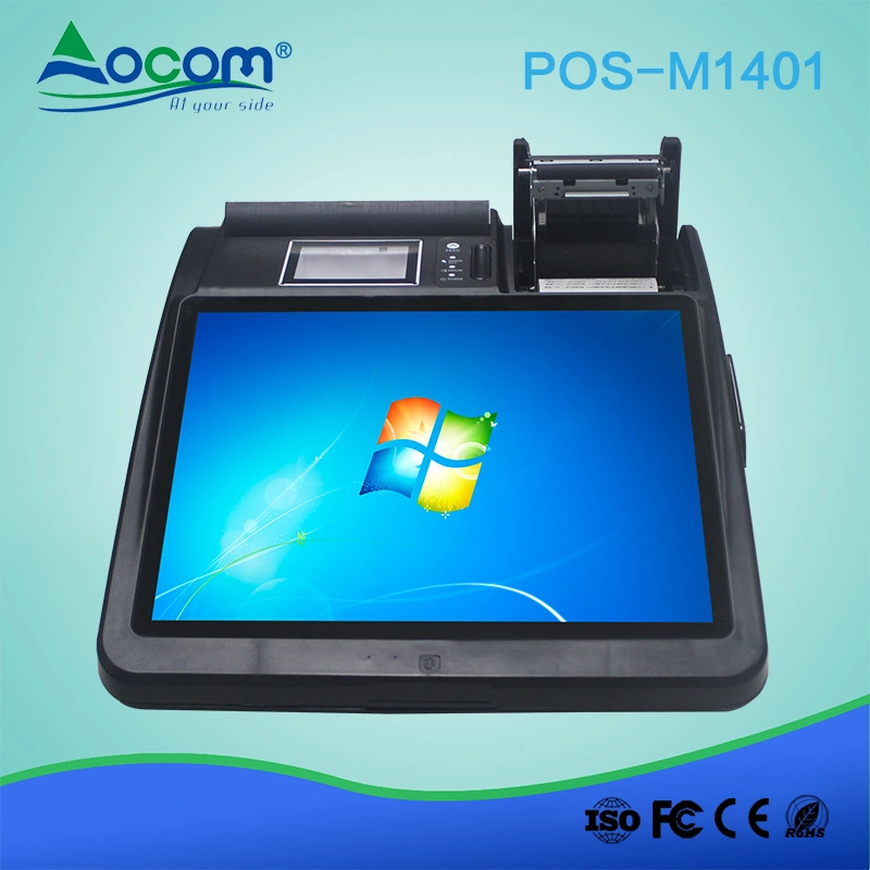 14inch Mobile Android Tablet RFID de la machine tout en un seul écran tactile Terminal POS avec scanner