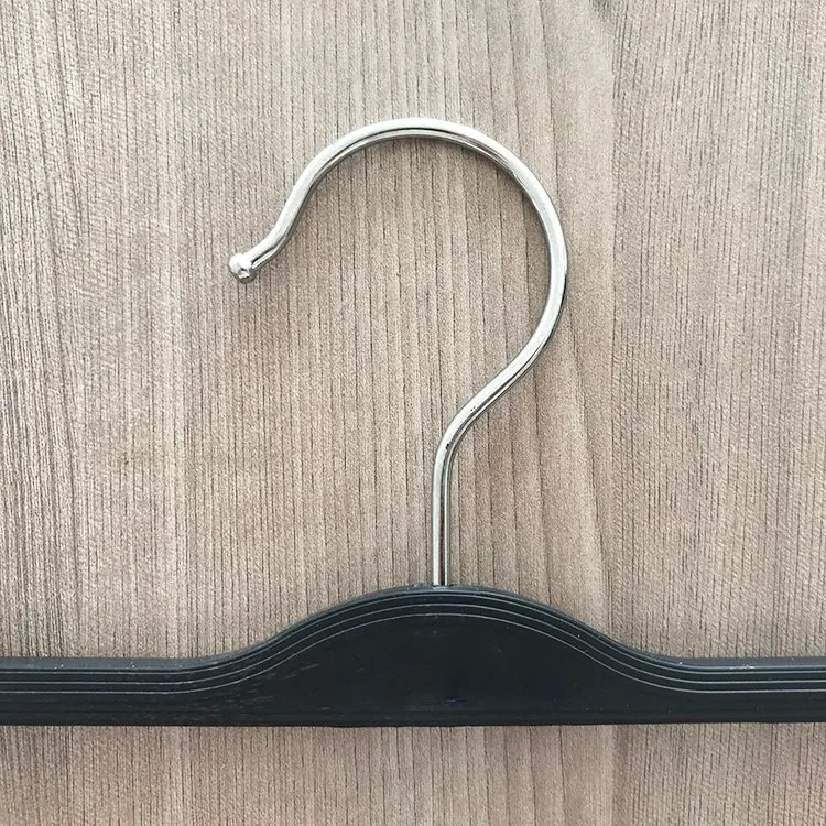 Kunststoff Hose unten Kleiderbügel mit Metall Haken Bar und Bewegliche Clips