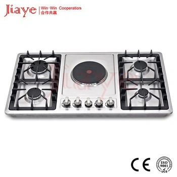 Suriname / South America Cheap Kitchen Appliances with Built-in Heating Plate + Gas Hob Easy to Clean Household Appliances