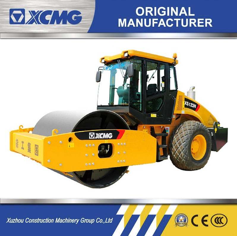 XCMG Official Xs123h 12 Ton Single Drum Vibratory Road Rollers Compactor