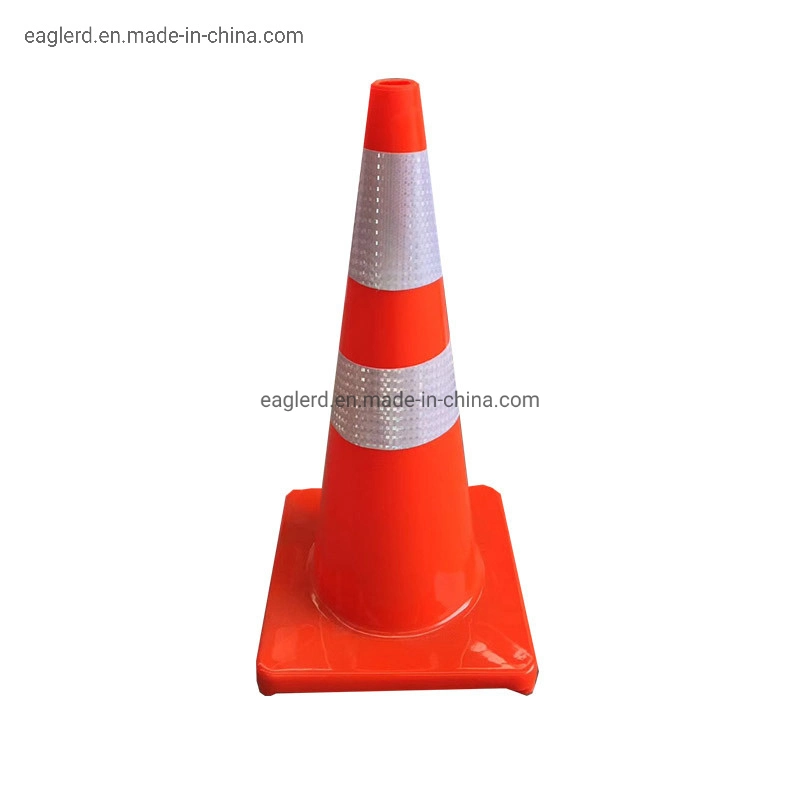 70cm 2.3kgs White PVC Traffic Road Cone