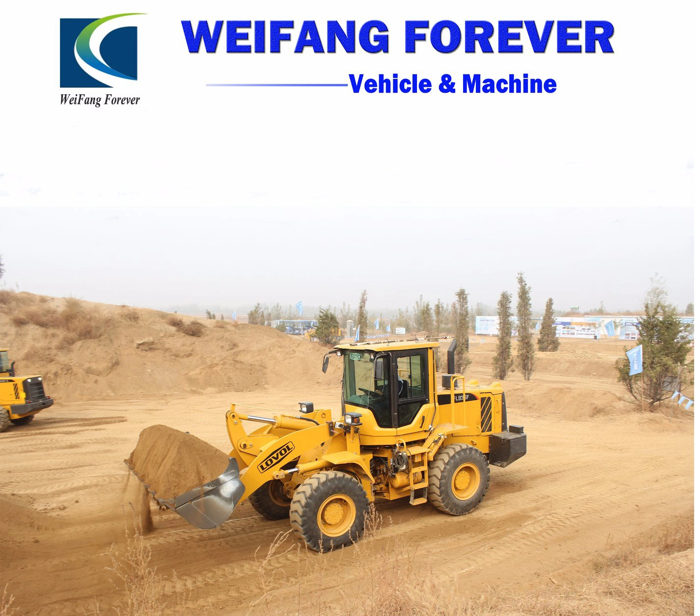 Foton 5t 3m3 Bucket New Wheel Loader with Weichai Engine FL955 Construction Machinery