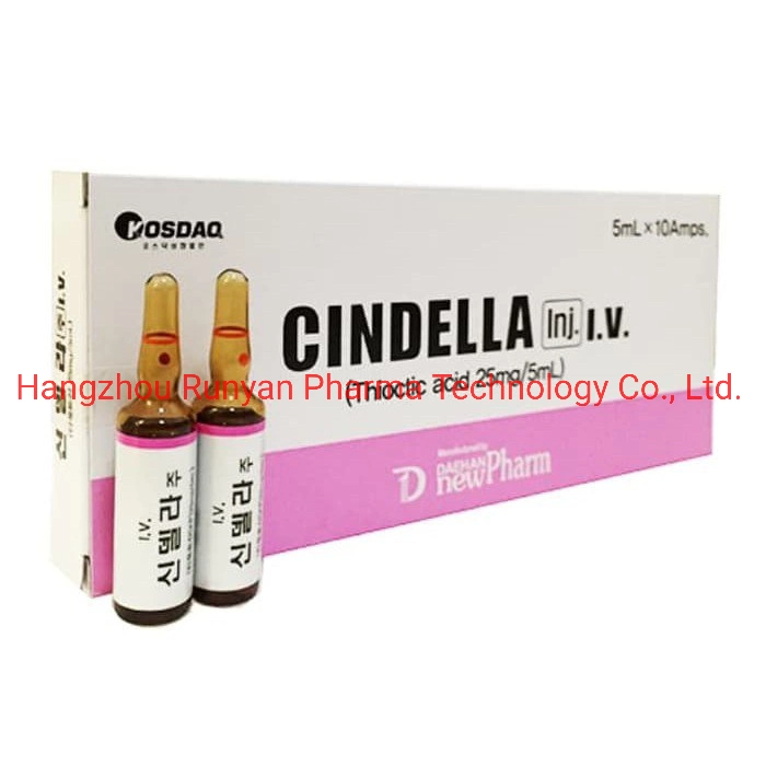 Cindella Injection d'acide thioctique 25mg/5ml Vitamine C Glutathion